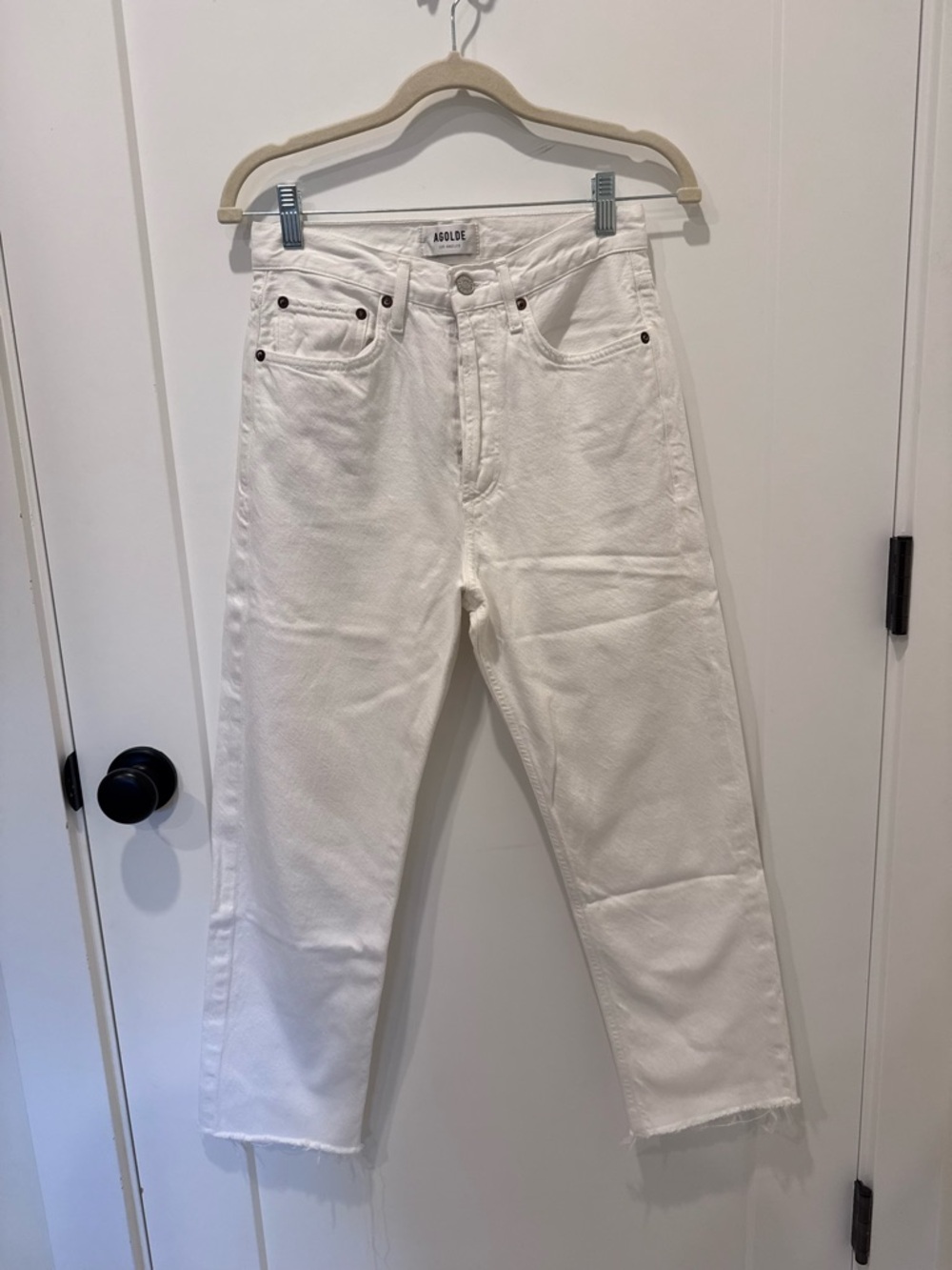 AGOLDE 90s straight leg crop denim